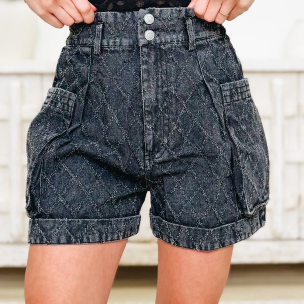 Oli & Hali High Waist Black Shorts